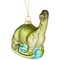 Northlight 4" Glittered Brontosaurus Dinosaur Glass Christmas Ornament
